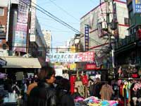 韓国の繁華街